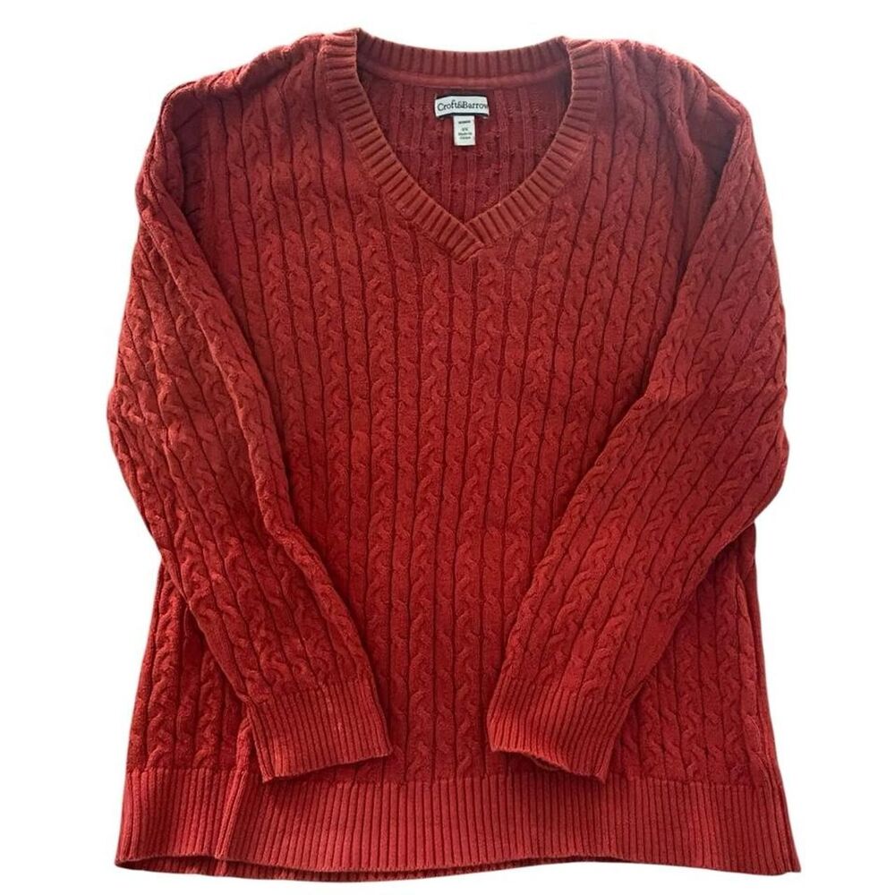 Croft & Barrow Women's Rusty Orange Sweater